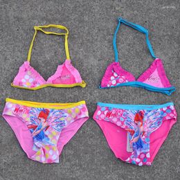 Women's Swimwear 2023 Two Piece Girls Swimsuit Cartoon Style Children Bikini Set Infantil Suit Bathing Beach G36-CZ894