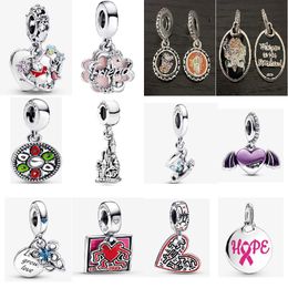 New S925 sterling silver flashing temperament chic necklace Europe and America ins wild temperament cold wind round sign pendant handmade diy Jewellery