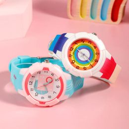 Wristwatches Creative Colorful Women's Watch Lady Wristwatch Elegant Ladies Watches Student Sports Waterproof Relogio Feminino