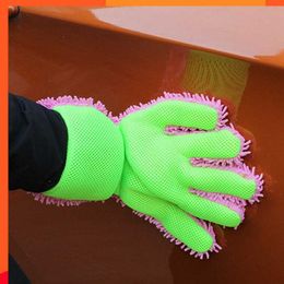 New 2Pcs Ultra-Luxury Microfiber Car Wash Gloves Car Cleaning Tool Home Use Multi-function Cleaning Brush Detailing Washing Gloves