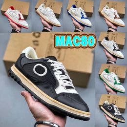 2023 Mac80 Casual Shoes mens Designer Sneakers Old Dirty Platform Sneaker mens Luxury interlocking Vintage Logo beige canvas Leather printed men women trainers