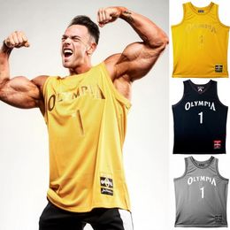 Men's Tank Tops Summer Men Basketball training breathability Vest Mens Gyms Fitness Jogger Casual Bodybuilding Workout Sleeveless 230509