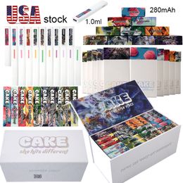USA Stock Cake She Hits Different Einweg-Vape-Stift, Vape-Bar, wiederaufladbare E-Zigaretten, 1 ml, leere Geräte-Pods, 280-mAh-Akku, Typ-C-Ladegerät, Start-Kits, Vorheizen der Bar
