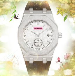 One Eye Designer Mens Watches 42mm Casual Business Fashion Premium Clock Stainless Steel Rubber Quartz Calendar business casual watch relogio masculino