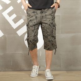 Men's Shorts Summer Men's Cargo Beach Shorts Casual breeches Camouflage Camo Baggy Multi Pocket Military Short Pants Male Tactical Shorts 230510