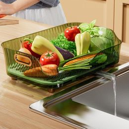 Storage Bottles Dish Drain Rack Multi-functional Detachable Chopsticks Box Bowl Plate Vegetable Fruit Drying Kitchen Supplies