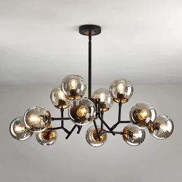 Chandeliers Modern Chandelier Matte Black And Gold Ceiling Bedroom Living Dining Room Kitchen Farmhouse Indoor Home Decor Lights