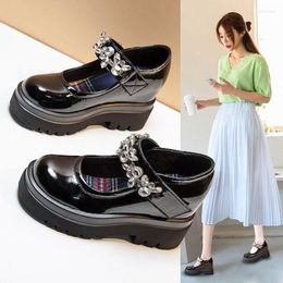 Dress Shoes Lolita For Women Japanese Style Mary Jane Vintage Girls High Heel Platform College Student E864