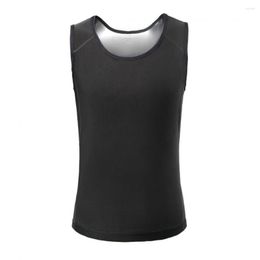 Men's Tank Tops Stylish Fitness Vest U-neck Men Waistcoat High Elasticity Body Sculpting Bodybuilding Sports