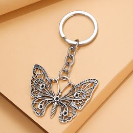 Butterfly Keychain Pendants DIY Men Jewellery Car Key Chain Ring Holder Souvenir For Gift