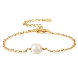 New geometric freshwater pearl necklace summer beach jewelry pearl bracelet bracelet