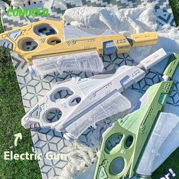 Sand Play Water Fun Electric Water Gun Automatic Water Guns Pistol Large Capacity Outdoor Beach Swimming Pool Summer Toys Children's Day Gift