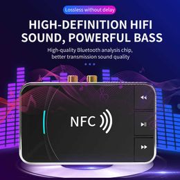 2 in 1 Bluetooth receiver transmitter NFC Bluetooth receiver RCA speaker music receiver AUX read USB new