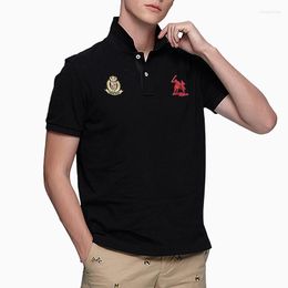 Men's Polos High Quality Cotton Men Polo Shirts Summer Short Sleeve Fit Type Casual Lapel T-Shirts Homme Sports Shirt