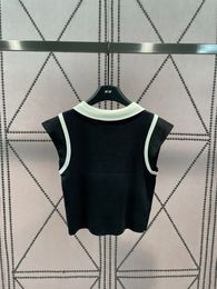 Women's TShirt 23 Polo Neck Half Zipper Cardigan Sweater Tank Top Coloured Casual Fit Knitted Tshirt TopL502078 230510