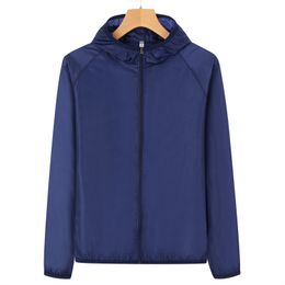 Abbigliamento per la protezione solare all'aperto Abbigliamento per la pelle Giacche a vento ultraleggere da uomo Cappotto per la pelle ad asciugatura rapida Protezione solare UV impermeabile Donna Capispalla sottile S-4XL