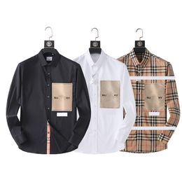 2023 Designers Mens Dress Shirts Business Fashion Casual Shirt Brands Men Shirts Spring Slim Fit Shirts Chemises De Marque Pour Hommes