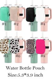 NEWEST! 40oz/320z Neoprene Water Bottle Pouch Neoprene 40oz Car Cup Sleeve Cup Coin Purse 30oz bottle small pack Card Pack Easy to carry out Hot-sale 40oz bottle set L01