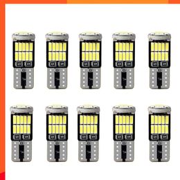 New 10/20pcs T10 W5W 194 501 Led Canbus No Error Car Interior Light T10 26 SMD 4014 Chip Pure White Red Instrument Lights Bulb Lamp