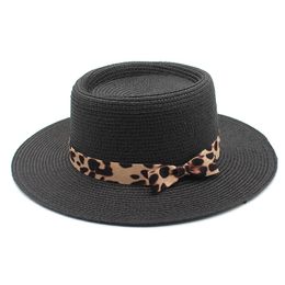 INS Network Red Summer Handwoven Wide Eave Flat Eave Celebrity Gift Hat Sunshade Sunscreen Holiday Beach Straw Hat Children