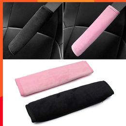 New Car Seat Belt Cover Interior Seatbelt Cushion Hairy Shoulder Pad Comfortable For Adults Youth Kids Proterctor Accesorios Coche
