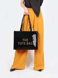 Trendy Brand PVC Tote Bag Reusable Shopping bags Purse for Women Eco Friendly Summer Beach Handbags Casual Work customize 230510