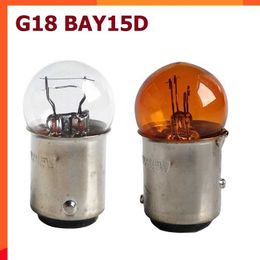 New 4pcs Motorcycle Lights G18 21/5W 1157 BAY15D Auto Bulbs Equipment Indicator Signal Lamp Auto Halogen Lamp 12V