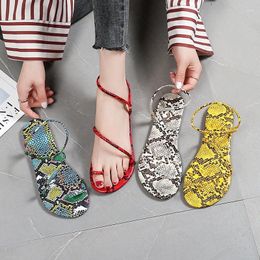 Sandals COOTELILI Woman 2023 Fashion Summer Shoes Round Toe 1cm Heel Women Serpentine Plus Size 41 42 43