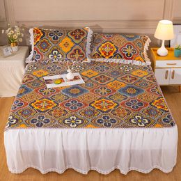 Bed Skirt Lace Milk Velvet Warm Thickened Bed Skirt Bohemian Bedspread on The Bed sheet Skirts Bedspread European-style Bed Spreads 230510