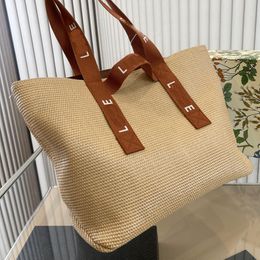 Totes Straw Bag Designer Beach Women Basket Tote Bags Summer Vacation Shoulder Luxury Handbags Purse Large Capacity Crochet Knitting Woven Strap Pouch
