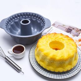 Baking Moulds 10 Inch Cake Pan Spiral Texture Non-sticky Mould With Handle Silicone Round Mousse Pastry Mould Accessories