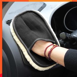 New Car Wool Soft Car Washing Gloves Cleaning Brush Motorcycle Washer Care Products car cleaning tools car polish