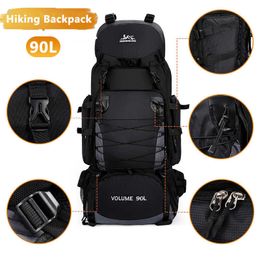 Backpacking Packs Men's Camping Tactical Backpack 90l Capacity Travel Bag Climbing Hiking Military Backpacks for Men P230510
