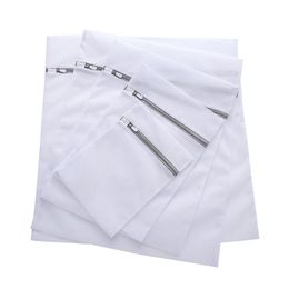 Machines 6 piece/set Zippered Foldable Polyester Laundry Bag Bra Socks Underwear Clothes Washing Machine Protection Net Mesh Bags