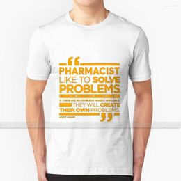 Men's T Shirts Pharmacist - Like To Solve Problems Shirt Women'S Summer Cotton Tees Est Top