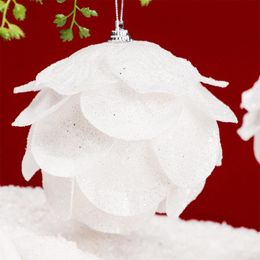 Novelty Items W3JA Christmas Petal Foam Ball Pendant Set Of 2 Hanging Ornament For Xmas Tree Home Party Wall Door Decoration