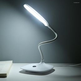 Table Lamps LED Desk Lamp Foldable Touch USB Powered Light Night Dimming Portable Eye Protection