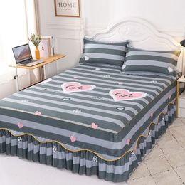 Bed Skirt Bed Sheet 100% Cotton Sheets for Bed Bedcover Pure Cotton Fitted Sheets Bedroom Dormitory Comfort Sheets Breathable Sheets 230510