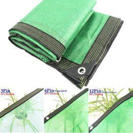 Shade 3~12Pin Green Anti UV HDPE Sun Net Outdoor Gazebo Canopy Shading Mesh Greenhouse Garden Plants Swimming Pool Sunshade 230510