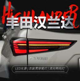 Car For Toyota CROWN KLUGER/4th Highlander 20 22-LED Driving Light Running Streamer Turn Signal Taillight Accessories