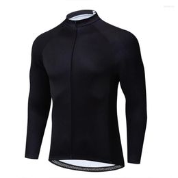 Racing Jackets Winter Fleece Cycling Jersey Long Black Jacket Reflective Thermal Jerseys Windproof Bike Bicycle Clothes Ropa Ciclismo