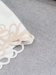 Skirts Hollow Out Fashion Embroidery Mini Skirt For Women Elegant White Colour High Waist Short