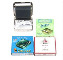 Smoking Pipes Hot selling 70mm silver cigarette box, semi-automatic stainless steel metal box, cigarette holder, manual cigarette box