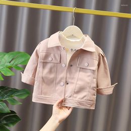Jackets Spring Girls Baby Clothes Kids Fashion Design Leather Coats For Children Clothing Birthday Holiday PU