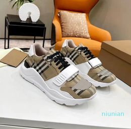 Men Shoes Designer Sneakers Check Shoe Classic Platform Sneaker Women Vintage Sneaker Striped Trainer Flats Season Shades Trainers