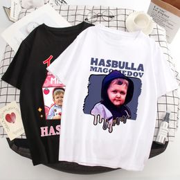 Women's TShirt Team Hasbulla Women Kawaii Graphic T Unisex Grunge Funny Cartoon Tshirt Fashion Cute Tops Male 90s 230510