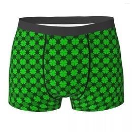 Underpants St Patricks Day Underwear Shamrock Pattern Mens Shorts Briefs Breathable Boxershorts Trenky Printed Plus Size Panties