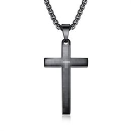 Vintage Christian Bible Text Stainless Steel Pendant Necklace Punk Fashion Biker Amulet Men's Chain Necklace Jewellery Gift 113649157