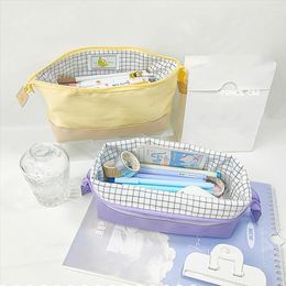 Cosmetic Bags Cute Large Capacity School Pencil Case Travel Storage Bag Can Be Portable Foldable Pen Pouch Makeup