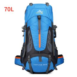 Backpacking Packs 70l large capacity outdoor tactical backpack mountaineering camping hiking tactical bag water repellent hiking backpacks P230510